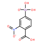 4-[dihydroxy(oxido)-lambda~5~-stibanyl]-2-nitrobenzoic acid