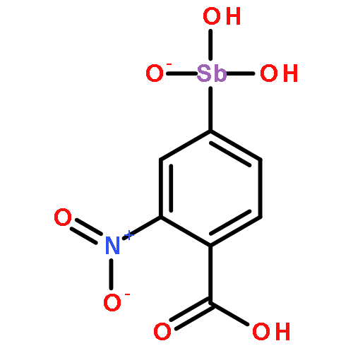 4-[dihydroxy(oxido)-lambda~5~-stibanyl]-2-nitrobenzoic acid