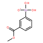 methyl 3-[dihydroxy(oxido)-lambda~5~-stibanyl]benzoate