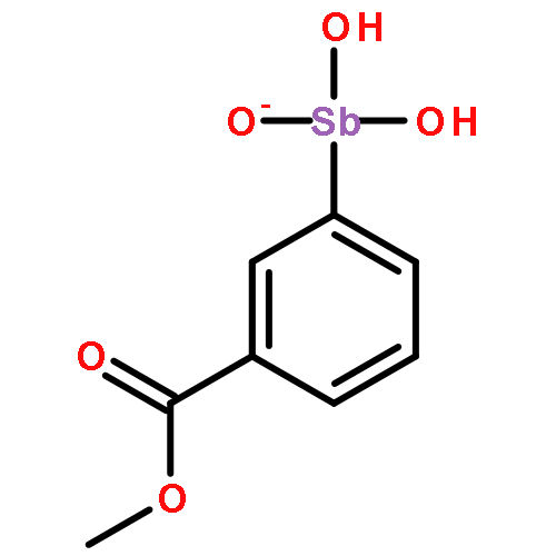 methyl 3-[dihydroxy(oxido)-lambda~5~-stibanyl]benzoate