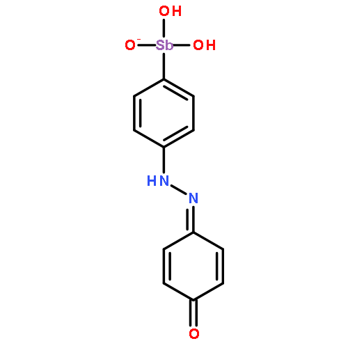 4-({4-[dihydroxy(oxido)stibanyl]phenyl}hydrazono)cyclohexa-2,5-dien-1-one