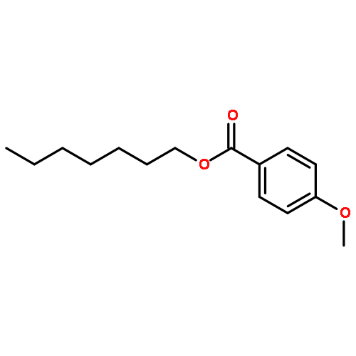 Benzoic acid,4-methoxy-, heptyl ester