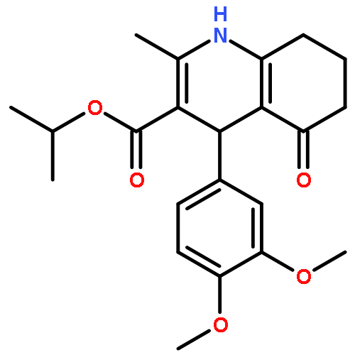 1-methylethyl 4-(3,4-dimethoxyphenyl)-2-methyl-5-oxo-1,4,5,6,7,8-hexahydroquinoline-3-carboxylate