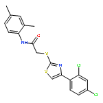 2-{[4-(2,4-dichlorophenyl)-1,3-thiazol-2-yl]sulfanyl}-N-(2,4-dimethylphenyl)acetamide