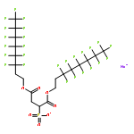 SODIUM;1,4-DIOXO-1,4-BIS(3,3,4,4,5,5,6,6,7,7,8,8,8-TRIDECAFLUOROOCTOXY)BUTANE-2-SULFONATE