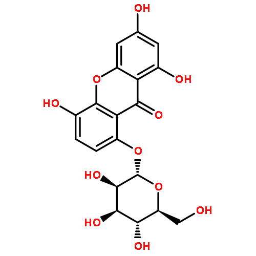 9H-Xanthen-9-one, 8-(b-D-glucopyranosyloxy)-1,3,5-trihydroxy-