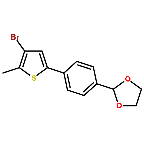 2-[4-(4-BROMO-5-METHYLTHIOPHEN-2-YL)PHENYL]-1,3-DIOXOLANE