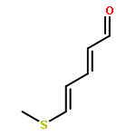 2,4-Pentadienal, 5-(methylthio)-, (2E,4E)-