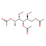 L-Mannitol, 1-deoxy-3,5-di-O-methyl-, triacetate