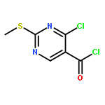 5-Pyrimidinecarbonyl chloride, 4-chloro-2-(methylthio)-