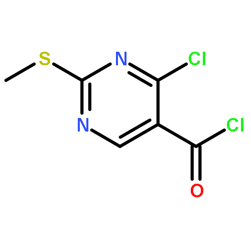 5-Pyrimidinecarbonyl chloride, 4-chloro-2-(methylthio)-