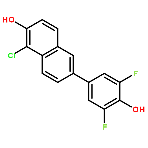 2-NAPHTHALENOL, 1-CHLORO-6-(3,5-DIFLUORO-4-HYDROXYPHENYL)-