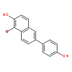 2-NAPHTHALENOL, 1-BROMO-6-(4-HYDROXYPHENYL)-