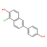 2-Naphthalenol, 1-chloro-6-(4-hydroxyphenyl)-