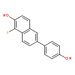 2-NAPHTHALENOL, 1-FLUORO-6-(4-HYDROXYPHENYL)-