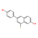 2-NAPHTHALENOL, 8-FLUORO-6-(4-HYDROXYPHENYL)-