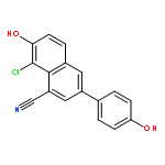 1-Naphthalenecarbonitrile, 8-chloro-7-hydroxy-3-(4-hydroxyphenyl)-