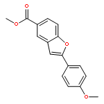 5-BENZOFURANCARBOXYLIC ACID, 2-(4-METHOXYPHENYL)-, METHYL ESTER