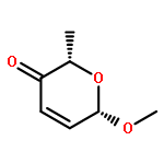 2H-PYRAN-3(6H)-ONE, 6-METHOXY-2-METHYL-, CIS-