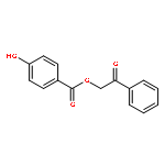 Benzoic acid, 4-hydroxy-, 2-oxo-2-phenylethyl ester