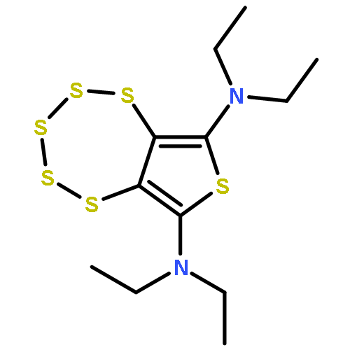 THIENO[3,4-F]-1,2,3,4,5-PENTATHIEPINDIAMINE, TETRAETHYL-