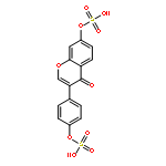 [4-(4-OXO-7-SULFOOXYCHROMEN-3-YL)PHENYL] HYDROGEN SULFATE