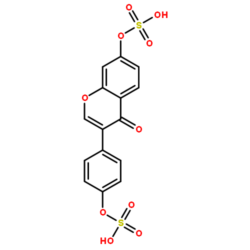 [4-(4-OXO-7-SULFOOXYCHROMEN-3-YL)PHENYL] HYDROGEN SULFATE