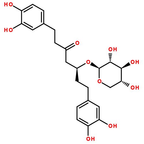 (5S)-1,7-bis(3,4-dihydroxyphenyl)-5-(beta-D-xylopyranosyloxy)-3-heptanone