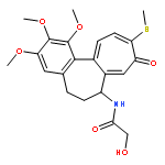 2-hydroxy-N-[(7S)-1,2,3-trimethoxy-10-(methylsulfanyl)-9-oxo-5,6,7,9-tetrahydrobenzo[a]heptalen-7-yl]acetamide