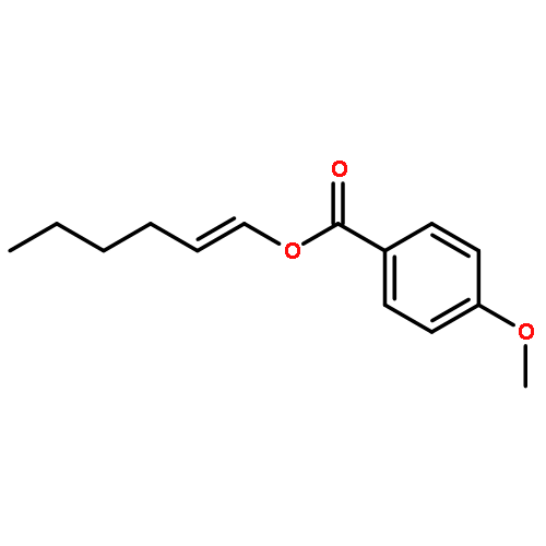 Benzoic acid, 4-methoxy-, (1Z)-1-hexenyl ester