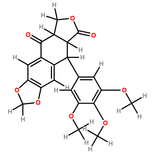 (5aR)-9c-(3,4,5-trimethoxy-phenyl)-(5ar,8at)-5a,6,8a,9-tetrahydro-furo[3',4':6,7]naphtho[2,3-d][1,3]dioxole-5,8-dione