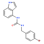 Urea, N-[(4-bromophenyl)methyl]-N'-1H-indol-4-yl-