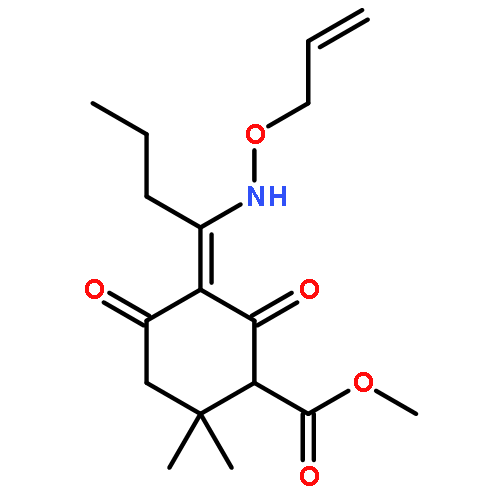 methyl 5-[1-[(allyloxy)amino]butylidene]-2,2-dimethyl-4,6-dioxocyclohexanecarboxylate