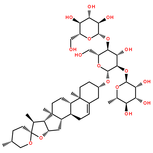 b-D-Glucopyranoside, (3b,25R)-spirost-5-en-3-ylO-6-deoxy-a-L-mannopyranosyl-(1®2)-O-[b-D-glucopyranosyl-(1®4)]-