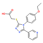 <br>2-{[4-(4-ethoxyphenyl)-5-(pyridin-3-yl)-4H-1,2,4-triazol-3-yl]sulfanyl}acet ic acid