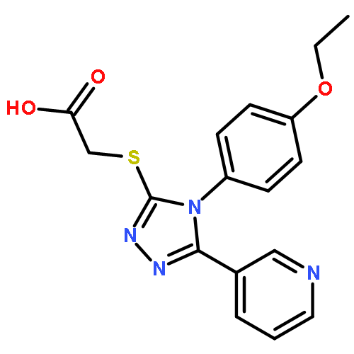 <br>2-{[4-(4-ethoxyphenyl)-5-(pyridin-3-yl)-4H-1,2,4-triazol-3-yl]sulfanyl}acet ic acid