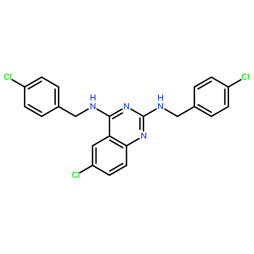 2,4-QUINAZOLINEDIAMINE, 6-CHLORO-N,N'-BIS[(4-CHLOROPHENYL)METHYL]-