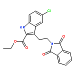 1H-Indole-2-carboxylic acid,5-chloro-3-[2-(1,3-dihydro-1,3-dioxo-2H-isoindol-2-yl)ethyl]-, ethyl ester