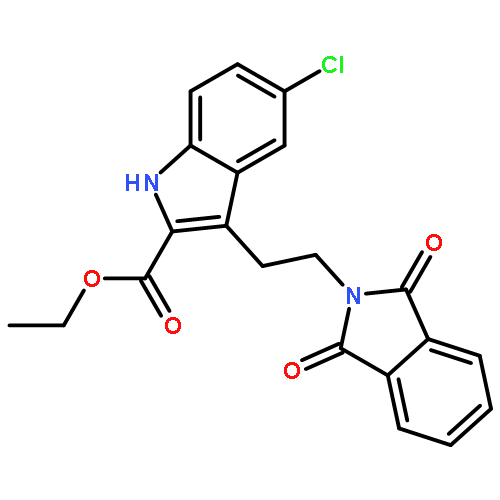 1H-Indole-2-carboxylic acid,5-chloro-3-[2-(1,3-dihydro-1,3-dioxo-2H-isoindol-2-yl)ethyl]-, ethyl ester