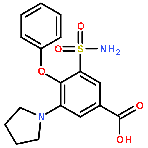 4-Phenoxy-3-(pyrrolidin-1-yl)-5-sulfamoylbenzoic acid