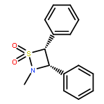 1,2-THIAZETIDINE, 2-METHYL-3,4-DIPHENYL-, 1,1-DIOXIDE, CIS-