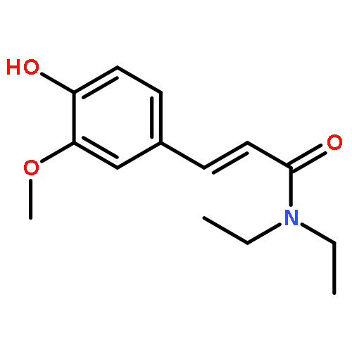 2-Propenamide, N,N-diethyl-3-(4-hydroxy-3-methoxyphenyl)-, (E)-