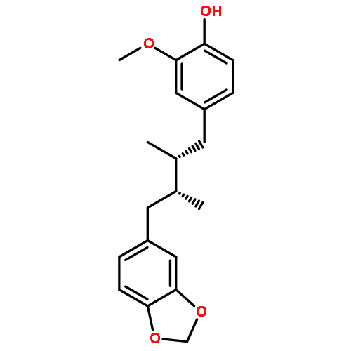 (8R,8'R)-3'-methoxy-3,4-methylenedioxylignan-4'-ol