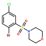 4-[(2-bromo-5-chlorophenyl)sulfonyl]morpholine