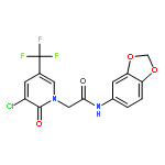 N-(1,3-BENZODIOXOL-5-YL)-2-[3-CHLORO-2-OXO-5-(TRIFLUOROMETHYL)PYRIDIN-1-YL]ACETAMIDE