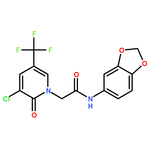 N-(1,3-BENZODIOXOL-5-YL)-2-[3-CHLORO-2-OXO-5-(TRIFLUOROMETHYL)PYRIDIN-1-YL]ACETAMIDE