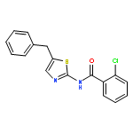 N-(5-benzyl-1,3-thiazol-2-yl)-2-chlorobenzamide