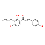 (E)-1-[2-HYDROXY-4-METHOXY-3-(3-METHYLBUT-2-ENYL)PHENYL]-3-(4-HYDROXYPHENYL)PROP-2-EN-1-ONE