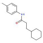 3-cyclohexyl-N-(4-methylphenyl)propanamide