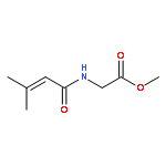 Glycine, N-(3-methyl-1-oxo-2-butenyl)-, methyl ester